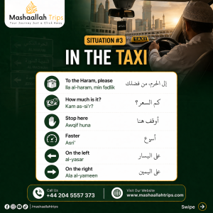 Arabic phrases good to learn for taxi use